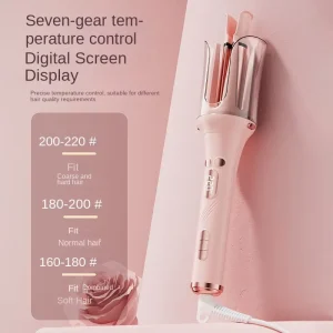 3 in 1 Hair Tool Curler Straightener Brush Volumizer Fast Heat Adjustable Temp Salon Quality for Home Daily Party Styles