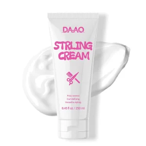 3 in 1 Herbal Styling Cream for Curly Wavy Hair Smooth Curl Defining and Frizz Control Moisturizing Benefits