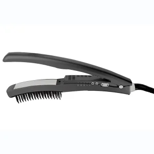 3 in 1 Hot Comb Hair Straightener Electric Heating Comb Hair Curler Iron