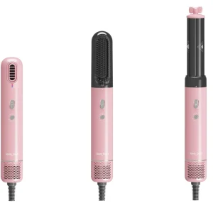 3 in 1 Salon Grade High Speed 1200W Compact Hair Styling Set for RV Use Blow Dryer Hot Brush and Curling Iron