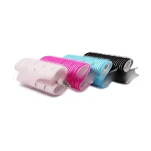 30*80mm Snap Nylon Self Adhesive Hair Rollers with Clips Volumizing