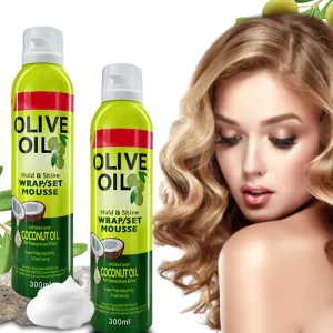 300ml Hair Styling Mousse Curl Styling Foam Private Label Wrapping Lotion Hair Foam Wrap Mousse Non sticky Strong Hold