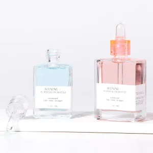 30ml 50ml 100ml Hair Care Essential Oil Bottles Glass Serum Bottle With Dropper