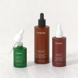 30ml 60ml 100ml Amber Green Glass Dropper Bottle Custom Essential Oil Serum Cosmetic Packaging