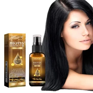 30ml Organic Natural Vegan Professional Hair Growth Oil Nourishing Caffeine Biotin Argan Rosemary Serum
