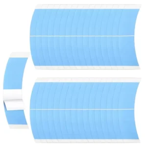 36pcs Blue Double Sided Waterproof Lace Wig Adhesive Tape Strips Strong Hold Hair Glue Lace Front Toupee Hair Extension Tools