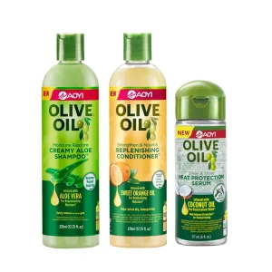 370ml Olive Oil Hair Shampoo Hair Regrowth Olive Oil for Scalp Protect and Hair Nourishment Conditioner Set