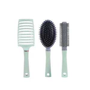 3PCS Hair Brush Styling Set Salon Cushion Scalp Massager Gift Kit Detangling Hair Brushes Set Hair Style Tools
