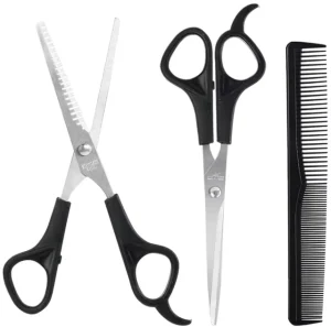3PCS Hairdressing Scissors 6 Inch Scissors for Cutting Thinning Hair Comb Barber Accessories Salon Hairdressing Shears