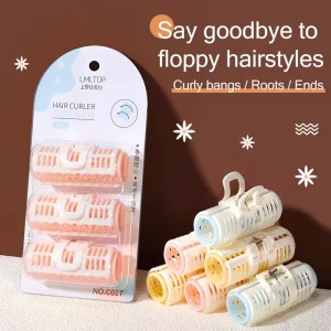 3in1 Cold Hair Curler Set Ellipse Rolling Home Use DIY Hair Curlers Plastic Rollers Beauty Tool for Curly Hair C017