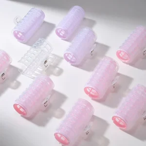3pcs Self Grip Cold Hair Rollers Clip Set LLT11 DIY Volume Curly Wave Plastic Nylon Heatless Curler