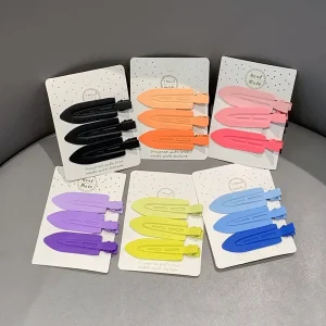 3pcs Set Gradient Seamless Women Girl Sweet Duckbill Clip Bangs Hairpin Hair Accessories Multi Purpose Hair Care Styling Product