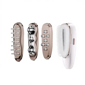 4 in 1 Electric Scalp Massager Hair Brush Multifunctional Hair Care Comb Head and Face Massage Beauty Device