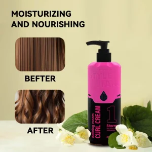 400ml Curl Elastic Cream for Moisturizing, Volumizing and Long-Lasting Styling