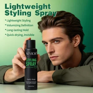 48H Long Lasting Hair Spray for Men Barber Shop Fast Drying Strong Hold Hair Styling Products Custom Logo