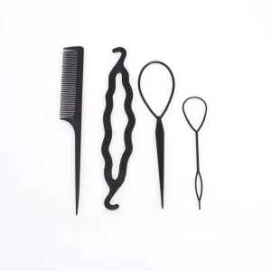 4PCS Hair Extension Tool Set Women Hair Accessories Hair Styling Tool Rat Tail Comb