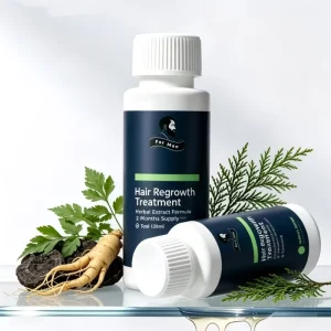 5% Organic Nourishing Anti-Dandruff Herbal Hair Scalp Treatment Oil Biotin Formula for Dry/Curly Hair