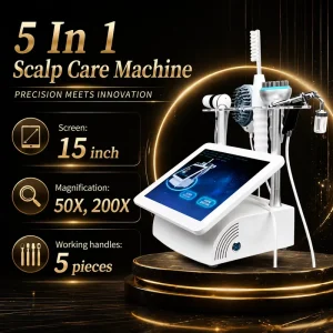5 in 1 Desktop Hair Loss and Follicle Analysis Treatment Device with Scalp Massage and Hair Growth US Plug