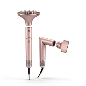 5 in 1 Foldable Hair Dryer Set Hot Air Brush Styler One Step High Speed Blowout Blow Dryer Brush for Home Hair Styling Tools
