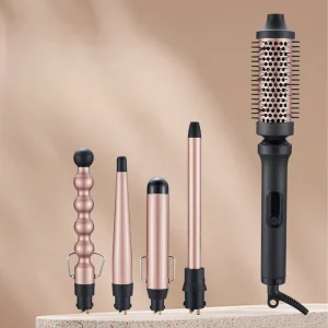 5 in 1 Hair Curler with Intuitive Temperature Selection and a Lightweight Design Making It Ideal for Home Use