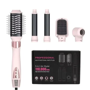 5 in 1 Hair Styler Auto Curler Straightener Blow Dryer with Comb Styling Tools Professional Hair Dryer Brush