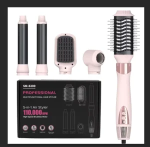 5 in 1 High Speed Auto Wrap Hair Styler 110000 RPM Professional Hair Dryer Brush Set Fast Multi Styler Blow Dryer Brush