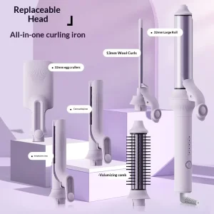 5 in 1 Multifunctional Automatic Hair Curler Brushed Motor 10 Speed Extra Large Curl Big Wave Egg Roll Fluffy Straightening