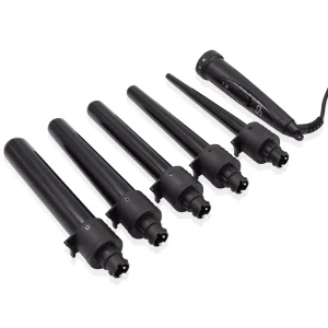 5 in 1 Professional Interchangeable LCD Display Salon Rotating Styling Tools Hair Curler Hair Curling Iron