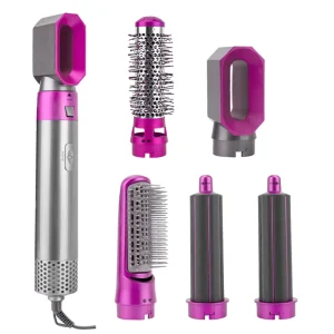 5 in 1 Removable Hot Air Brush Negative Ion Hair Styling Tools Set Barbers and Stylists Use Straightener Air Curling Styler