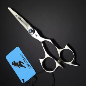 5.0 Inch Fashion Design Beauty and Hairdressing Scissors Flat Hair Scissors Custom LOGO HS 162
