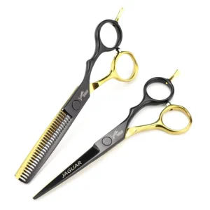 5.5 Inch Black gold Silver Color Stainless Steel Long Service Life Scissors for Hairdressers HS 621
