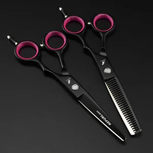 5.5 Inch Fashion Design Beauty Barber Scissors Flat Scissors Tooth Hair Scissors Custom LOGO HS 114