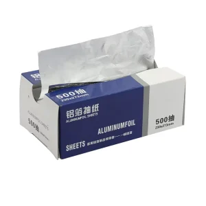 500 Sheet Pop up Foils for Hair Color Aluminum Foil Sheets for Salon Hairdressing Foil