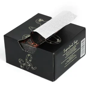 500 Sheets 5×11 Inch Customizable Hairdressing Embossed Aluminum Foil Pop Up Print Full Metal Customization