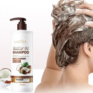 500ml Coconut Oil Shampoo Moisturizing and Smoothing Hair Care for Dry Hair Improve Hair Growth Shampoo