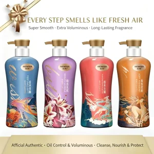 500ml Perfume Fragrance Hair Care Conditioner Moisturizing Soft Hair Treatment Match Shampoo Shower Gel Full Set
