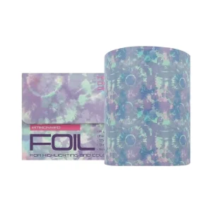 50m 100m Custom Printed Hair Coloring Foil Roll 127 x 100m Embossed Hairdressing Aluminium Rolls for Hairdressing