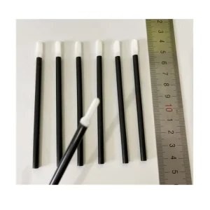 50pk Flat Shape Tips Disposable Lip Stick Brush Wand Applicator for Eyelash Extension Daily Makeup OEM logo