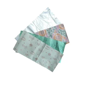 5×11 Inch Embossed Foil Sheets Hair Pop up Hair Dressing Foil Customized Printed Hair Foils Colored Box Designs
