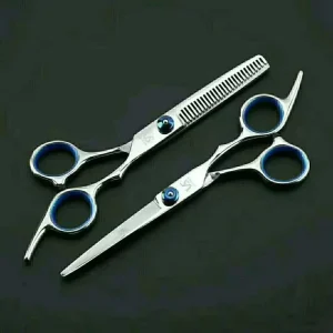 6 Inch Professional Barber Scissors for Hair Cutting Sharp Stainless Steel Hair Shears with Adjustable Screw for Salon Use
