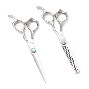 6″ Premium Hair Cutting Scissors 440C Steel Durable Sharp Blade Ergonomic Grip Professional Barber Shears Salon Home Trimming501