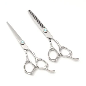 6″ Professional Hair Cutting Thinning Scissors 440C Stainless Steel Sharp Blade Ergonomic Handle Barber Styling Tools Salon 501