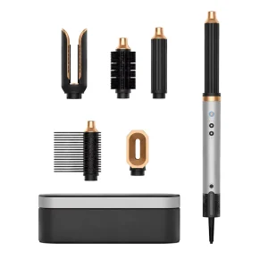 6 in 1 Hair Dryer Styler Professional 1300W Salon Grade Air Styler Curler Set with Custom Gift Box