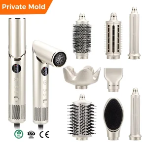 6 in 1 High Speed Multi Styler Set Professional Hair Dryer Brush Ionic Hair Straightener Curler Auto Wrap Styler