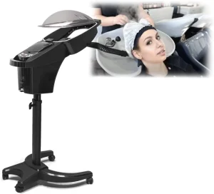 6 in 1 Ionic Hair Steamer Modern Design Nano Steam Machine with LED Light Micro Mist Hair Steaming Ozone Beauty Salons Barbers