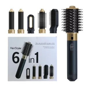 6 in 1 Professional Multi Hair Styler Hair Dryer Set Salon Curler Hot Air Brush Straighter Multi Hair Dryer Set