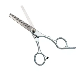 6.0 Inch Sharp Silver Split Straight Hair Thinning Scissors Set Stainless Steel Handle Household Use Hairdressing Flat Tooth