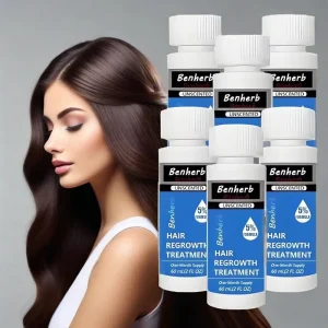 60ml Daily Use Hair Growth Serum Kit with Keratin Nourishing 5% Hair Regrowth Repair Treatment Oil