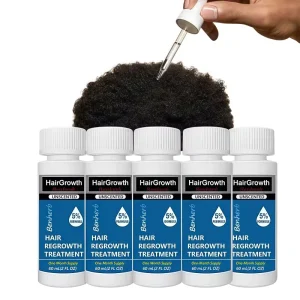 60ml Herbal Nourishing Hair Growth Oil Serum 5% 6-Bottle Set for Damaged Curly Dry & Fine Hair Fast Hair Regrowth