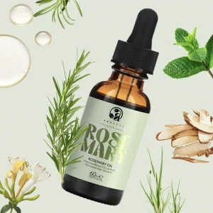 60ml Organic Rosemary Hair Growth Essential Oil Natural Hair Care Oil Cruelty Free & Vegan